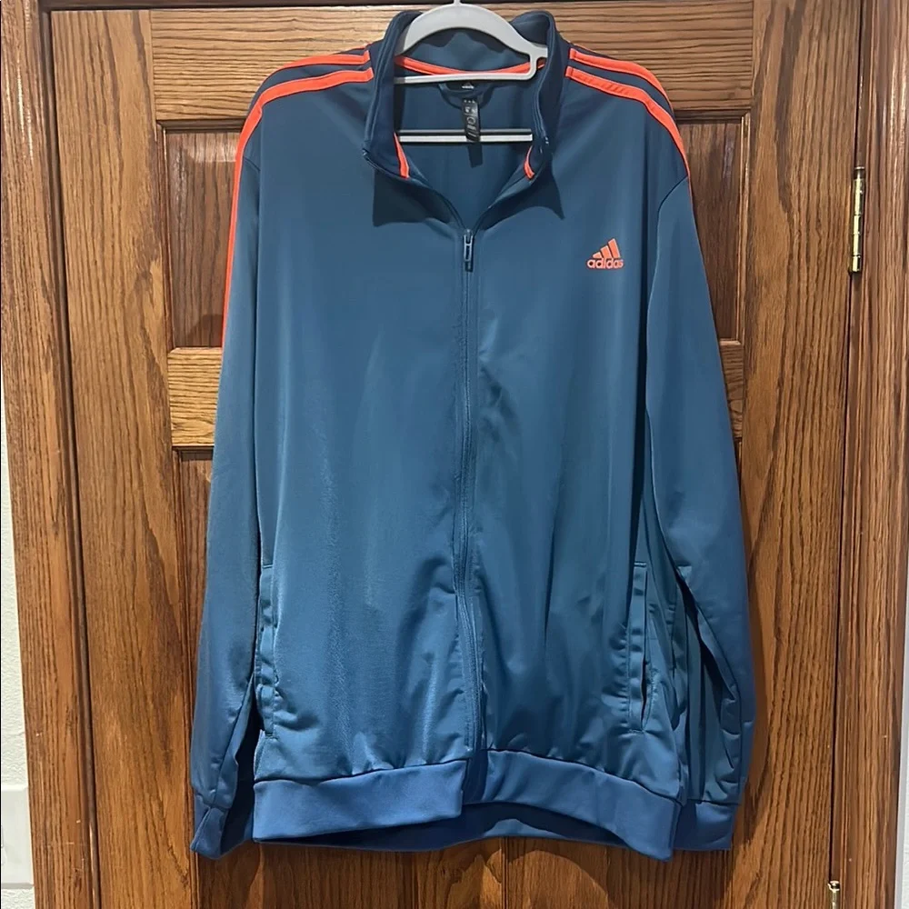ADIDAS Men's Essentials Warm-Up 3-strip Track Top/Jacket Size-2XL - Picture 3 of 7